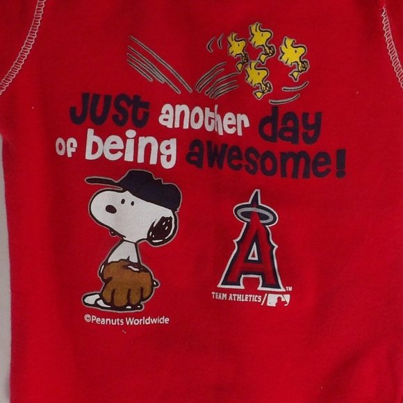 Lot of Two Angels Team Blue/ Red Onesies Size 0/3M - Picture 12 of 13